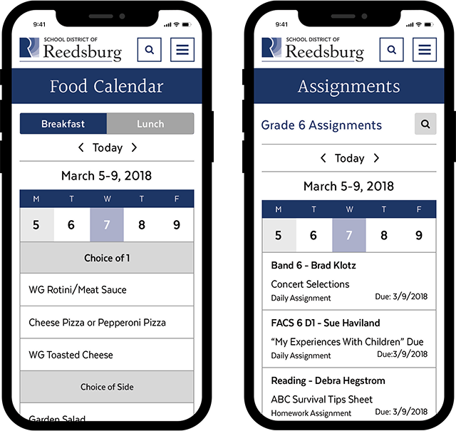 CMS4Schools page layouts